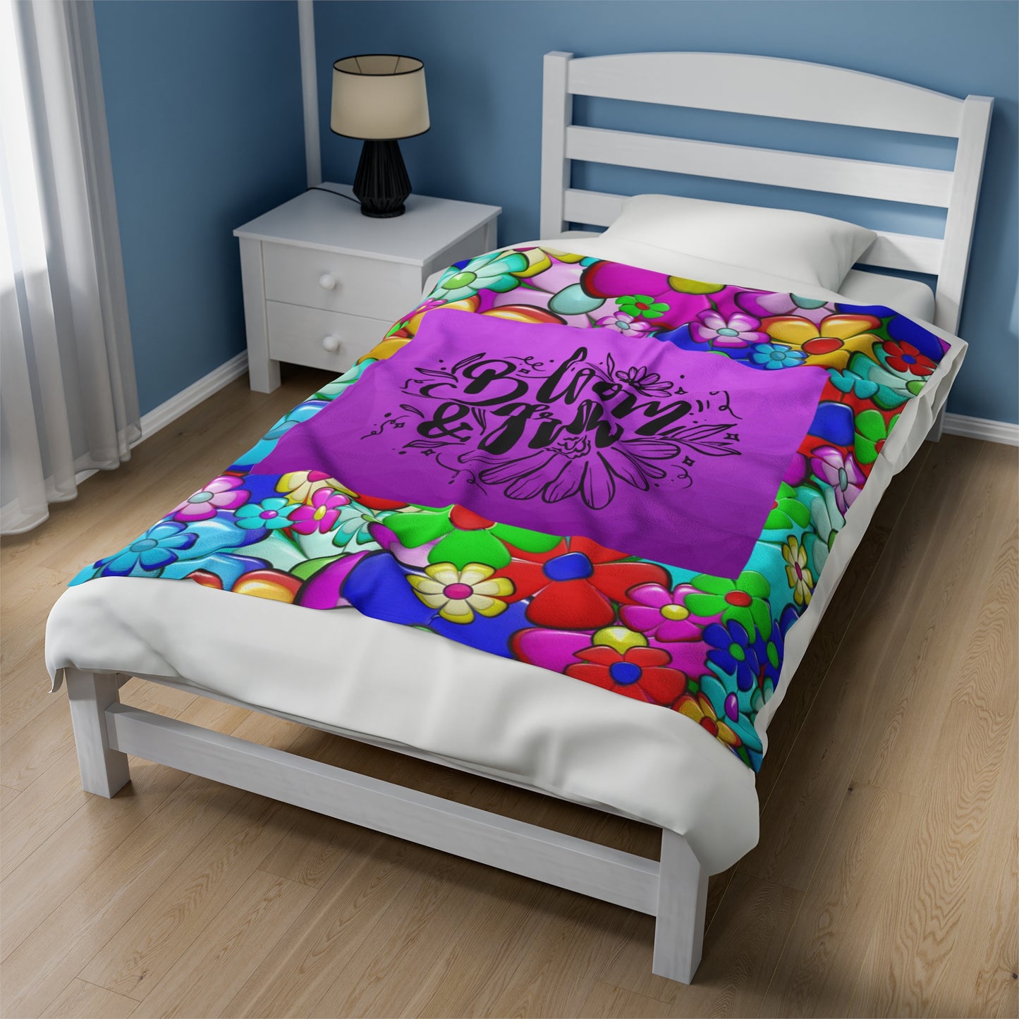 Bloom & Grow Velveteen Plush Blanket