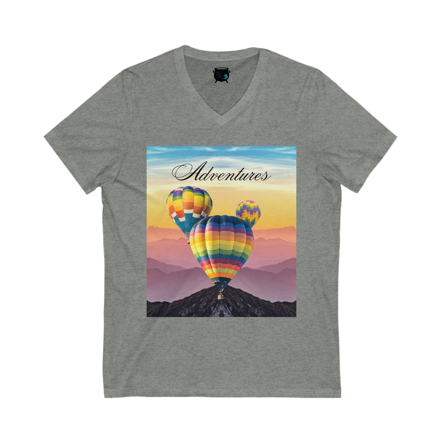 Adventures Unisex Jersey Short Sleeve V-Neck Tee