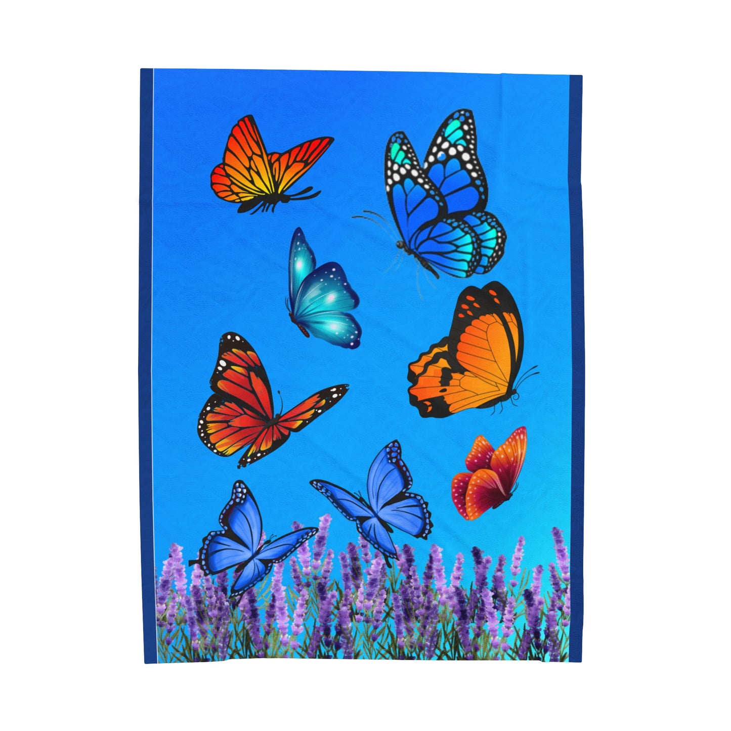 Butterflies Velveteen Plush Blanket