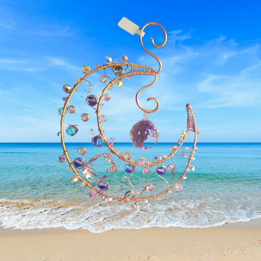 BLUE COPPER MOON SUNCATCHER IP79